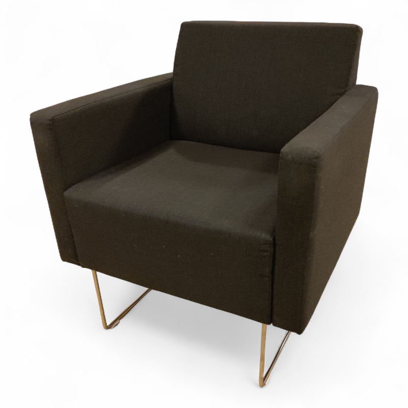 Pivot lenestol 69cm, høye ben Sort