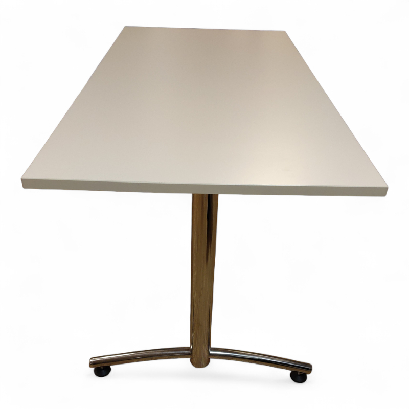 Avec 140x70cm Hvit plate krom