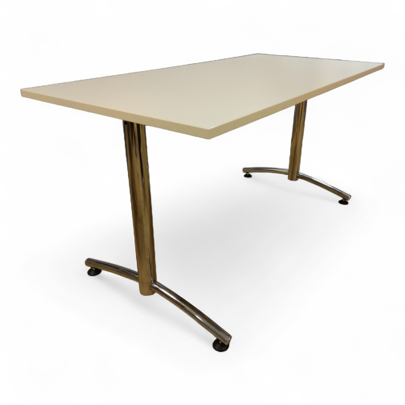Avec 140x70cm Hvit plate krom