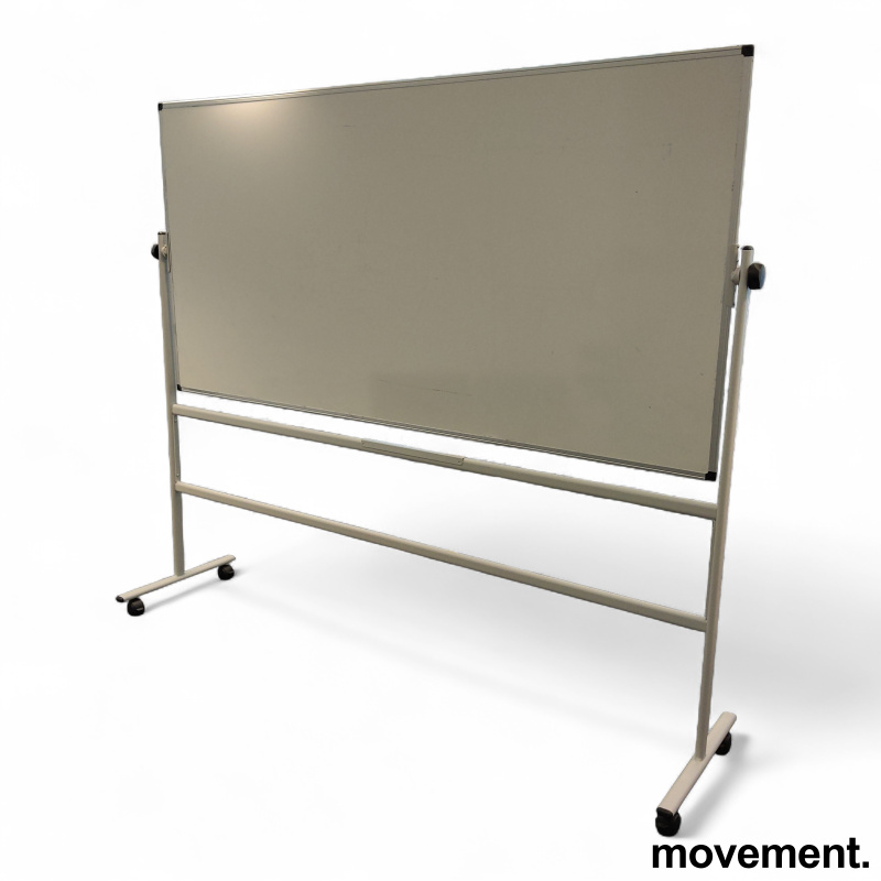 Whiteboard på hjul 200x100cm Hvit, - 1 / 2