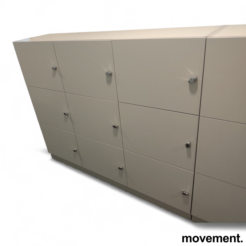 Lukeskap 9 luker 160x41x130cm Lys - 1 / 2