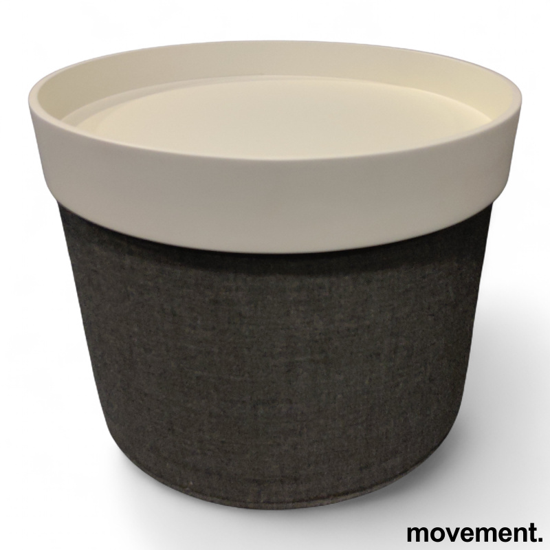 Drum pouf large med bordplate Mørkt - 1 / 2