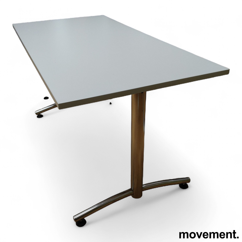 Avec 140x70cm Lys grå laminat krom