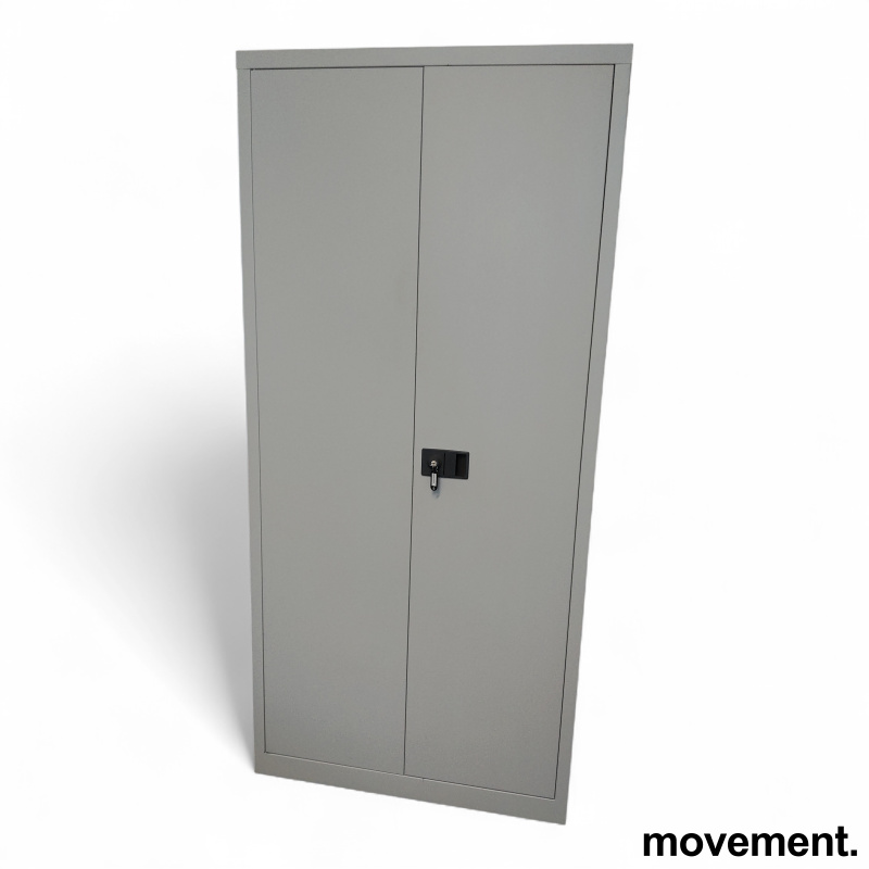 Metallskap med lås 91x195cm Lys - 1 / 2