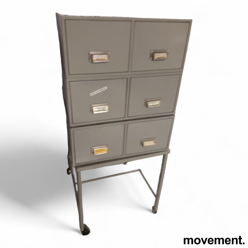 Kartotekskap på hjul, 6 skuffer - 2 / 2