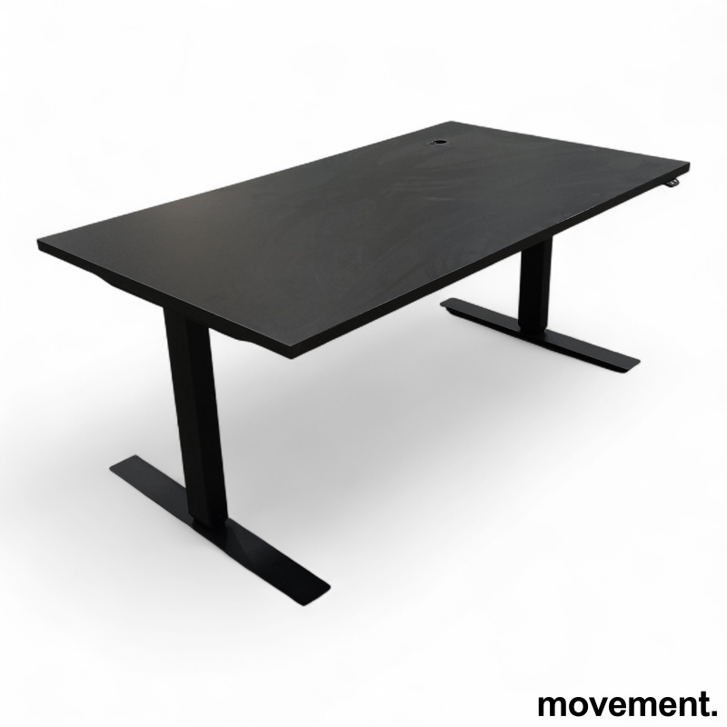 Hevsenk 160x80cm Sort laminat, sort - 1 / 3