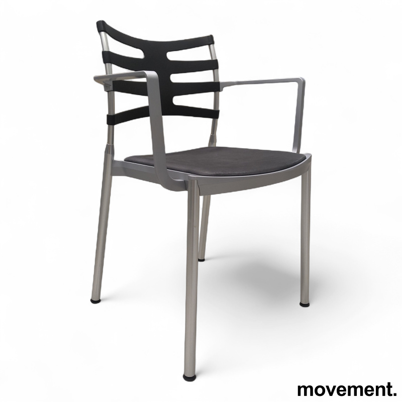 Ice med armlene Sort  ASA plast - 1 / 2