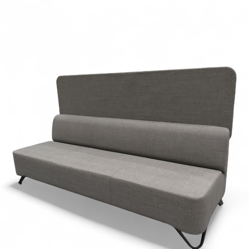 Softbox 3B Grått stoff, ben i sort,