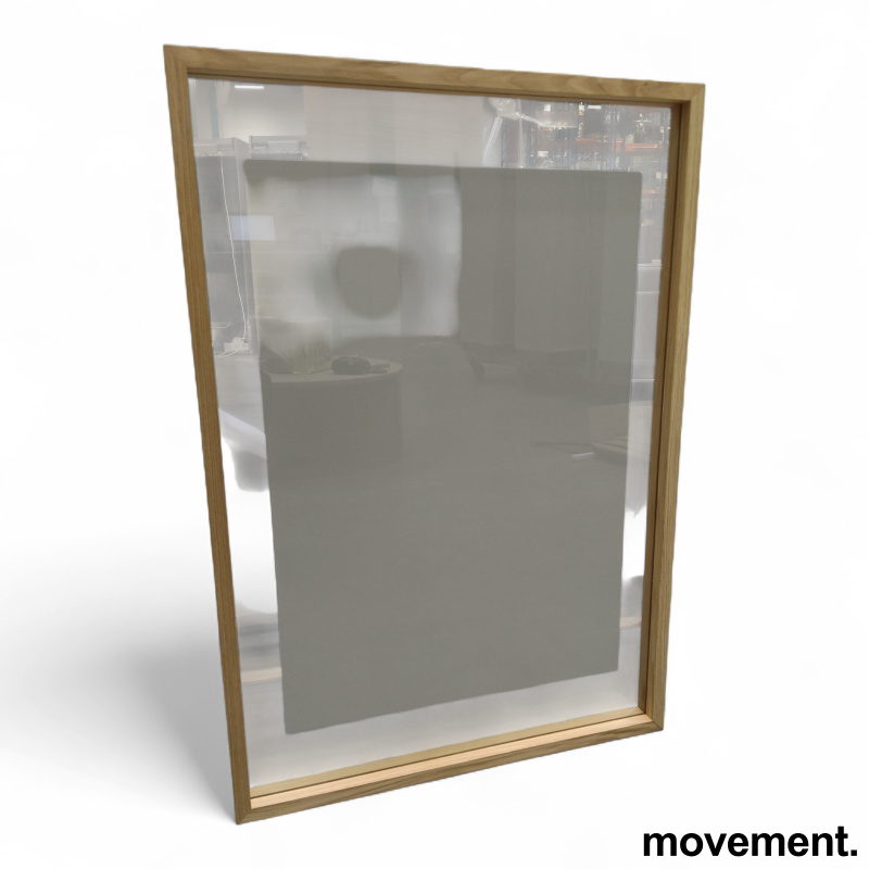 A01 70x100cm Lys grå, eik ramme, - 1 / 2