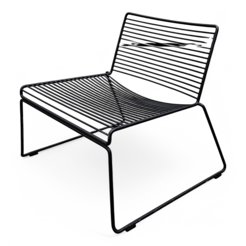 Hee lounge chair Sort, Pent brukt