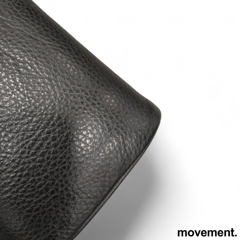 Arild 3-seter Sort skinn børstet - 3 / 3