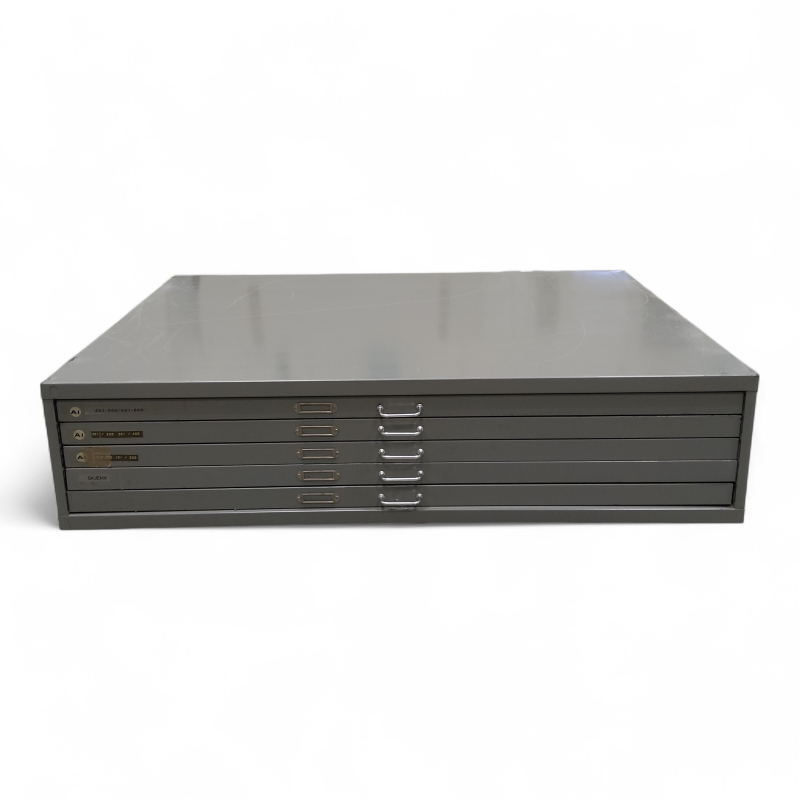 Tegningsskuff 5 skuffer Mørk grå,