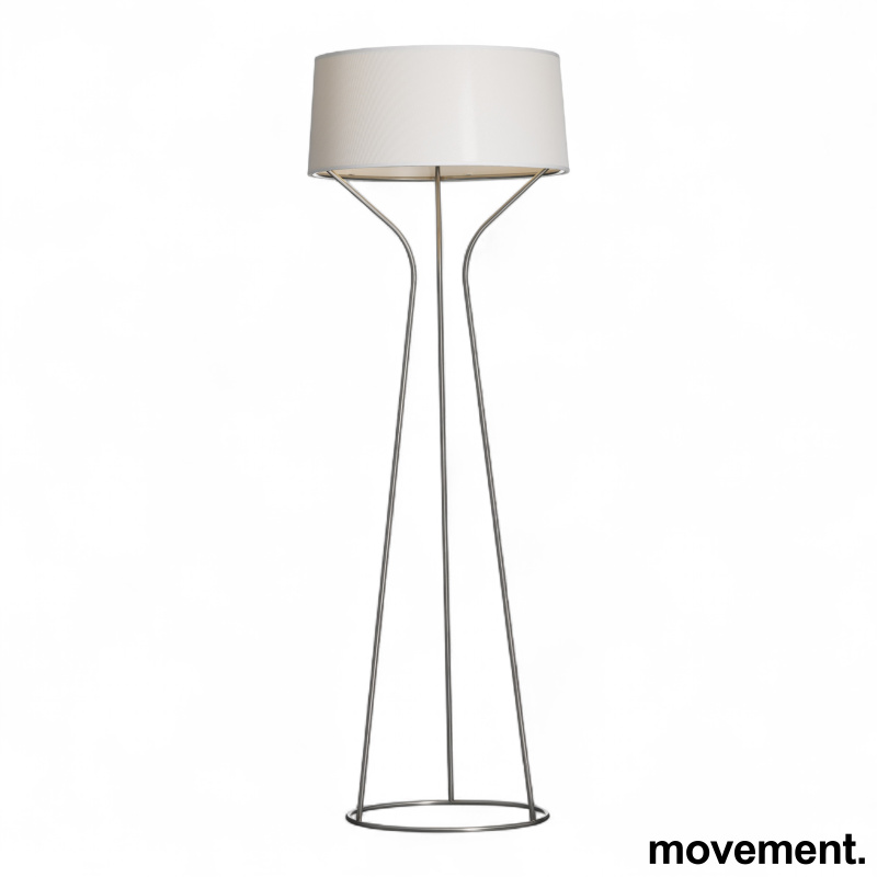 Aria gulvlampe Rustfritt stål hvit