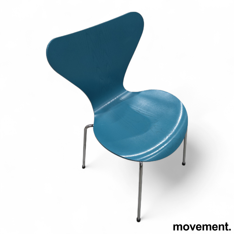 7er 3107 i finèr Petrolblå (farge - 3 / 3