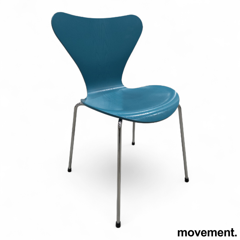 7er 3107 i finèr Petrolblå (farge - 1 / 3