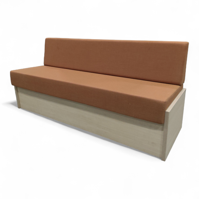 Plassbygd sofa 190x60cm Rustrødt