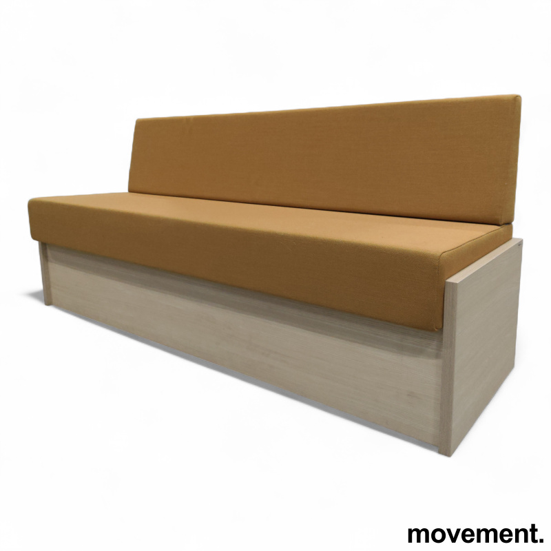 Plassbygd sofa 190x60cm Gult stoff - 1 / 4