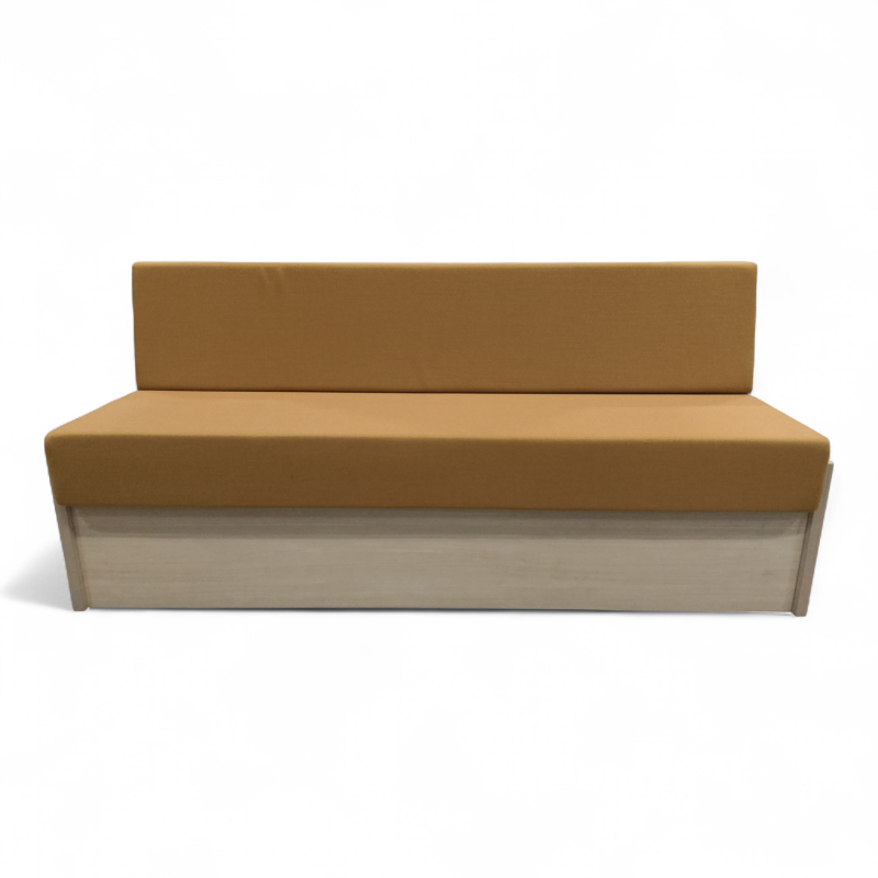 Plassbygd sofa 190x60cm Gult stoff