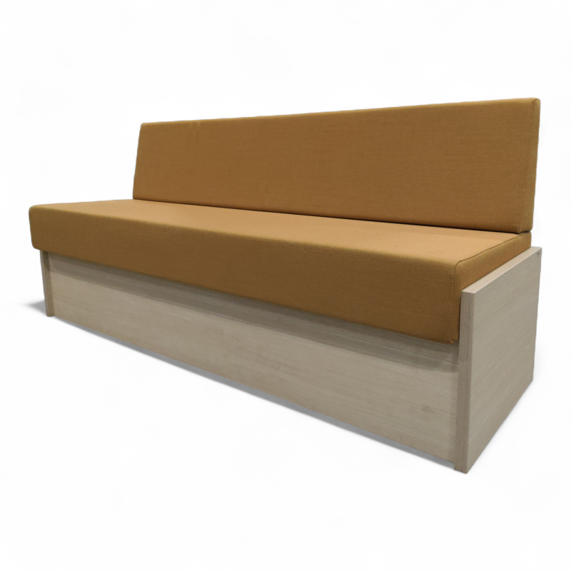 Plassbygd sofa 190x60cm Gult stoff