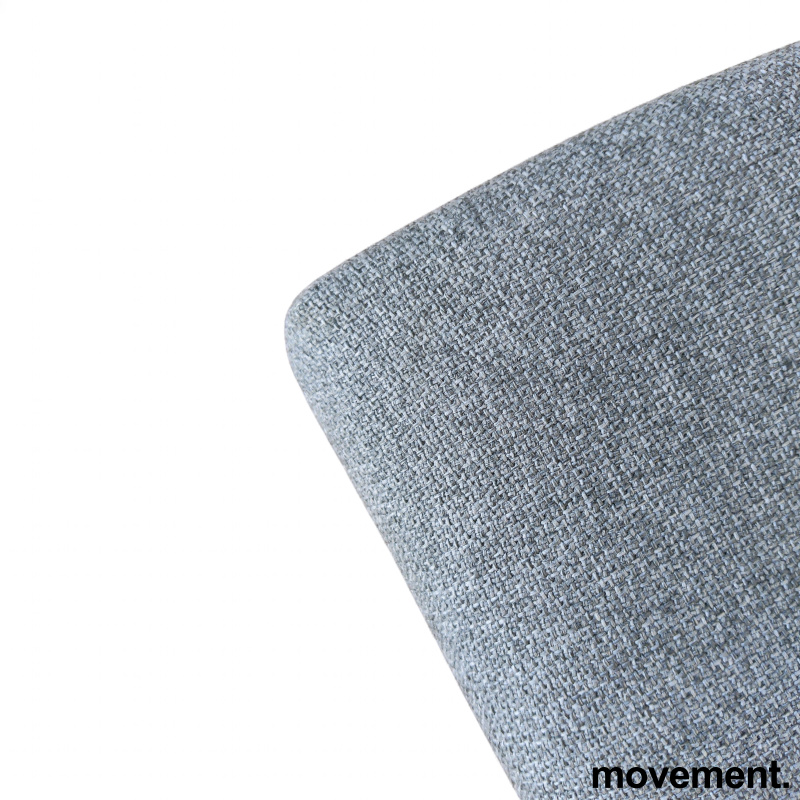 Graf Lys grått stoff krom ben, Pent - 3 / 3