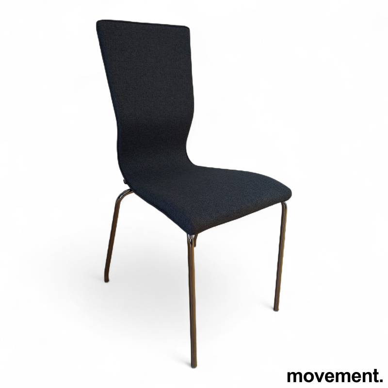 Graf Grått stoff krom ben, Pent - 1 / 3