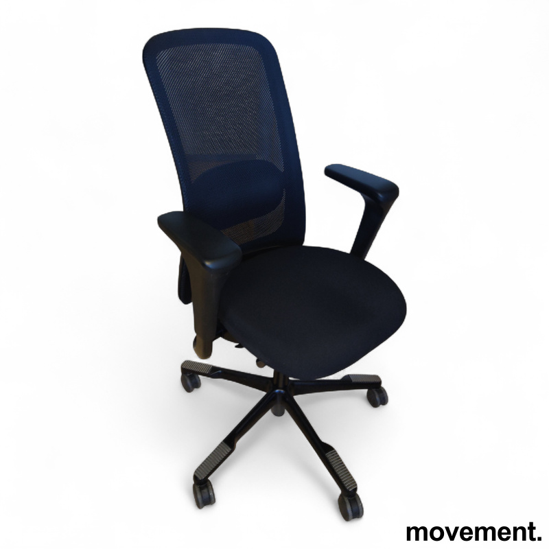 Sofi 7500, slideback armlene Sort - 1 / 2