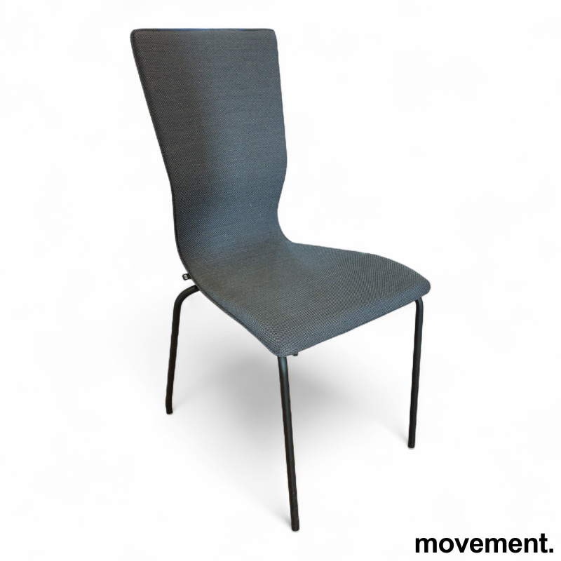 Graf Koksgrått stoff, sorte ben, - 1 / 3