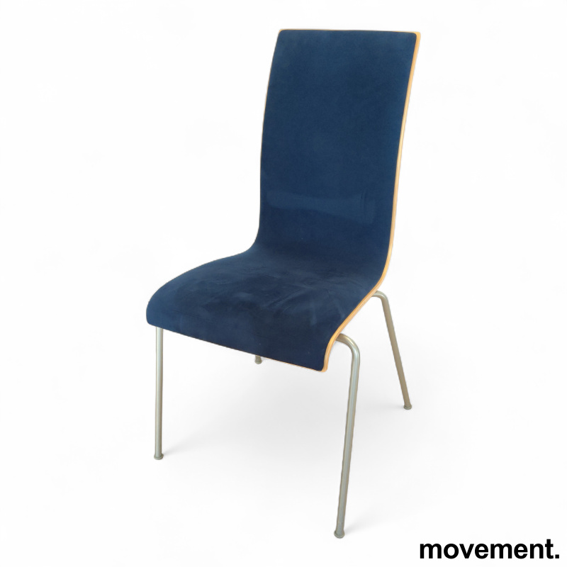 Bella forsidepolstret Blått stoff