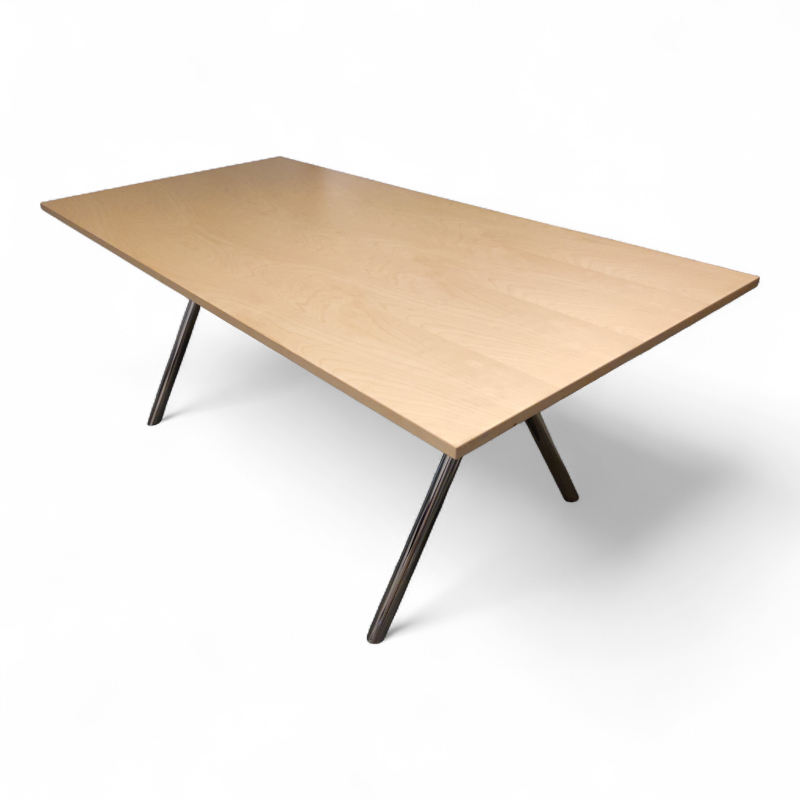 Avia 180x90cm Bjerk finer, krom