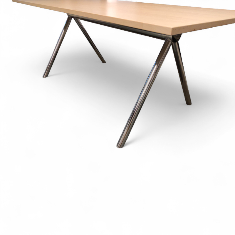 Avia 180x90cm Bjerk finer, krom