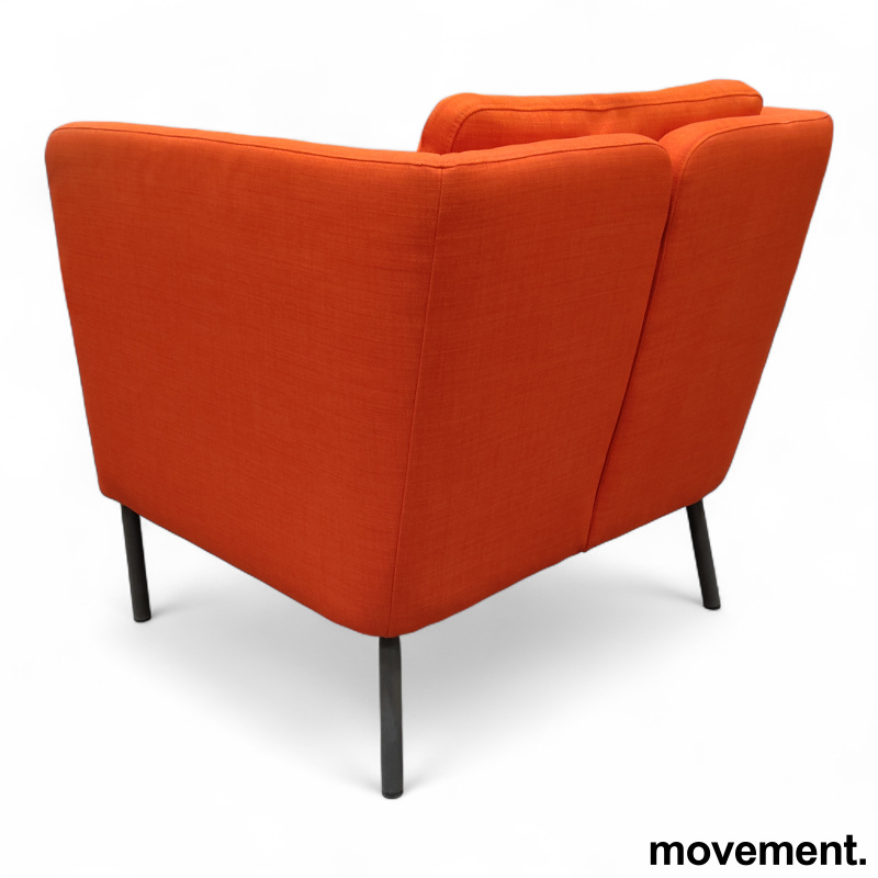 Ekerö lenestol Rødorange stoff, - 3 / 3