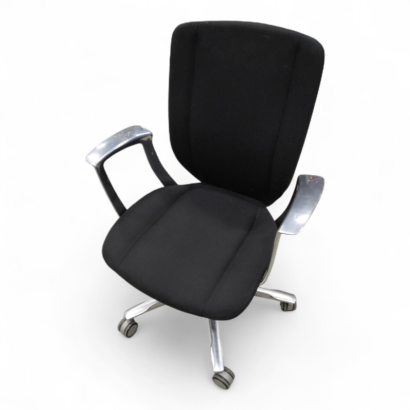 9000CV konferansestol på hjul Sort