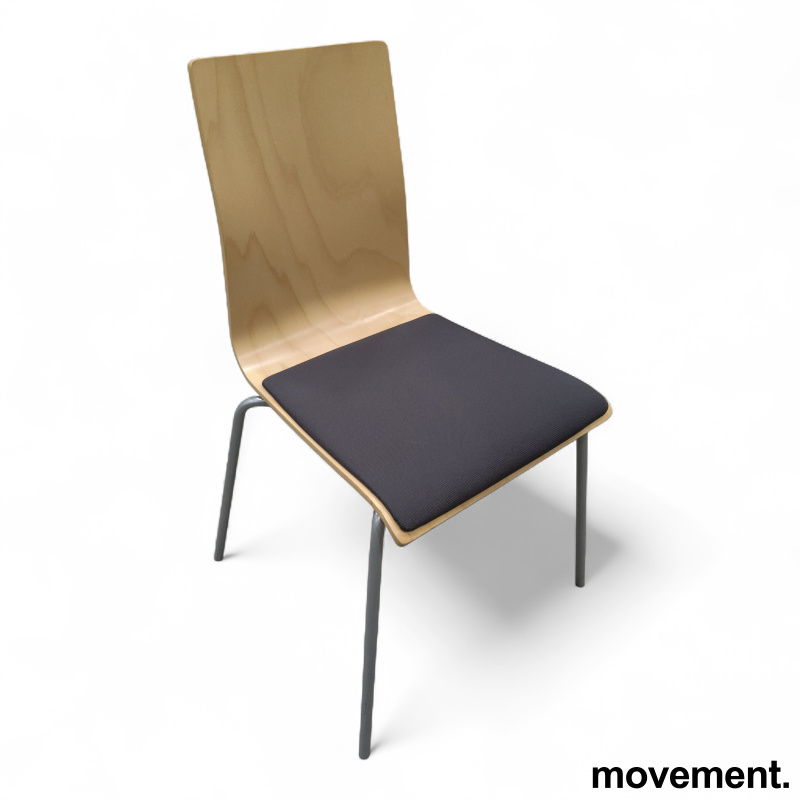 Cafe VII, polstret sete, 4 ben Bøk