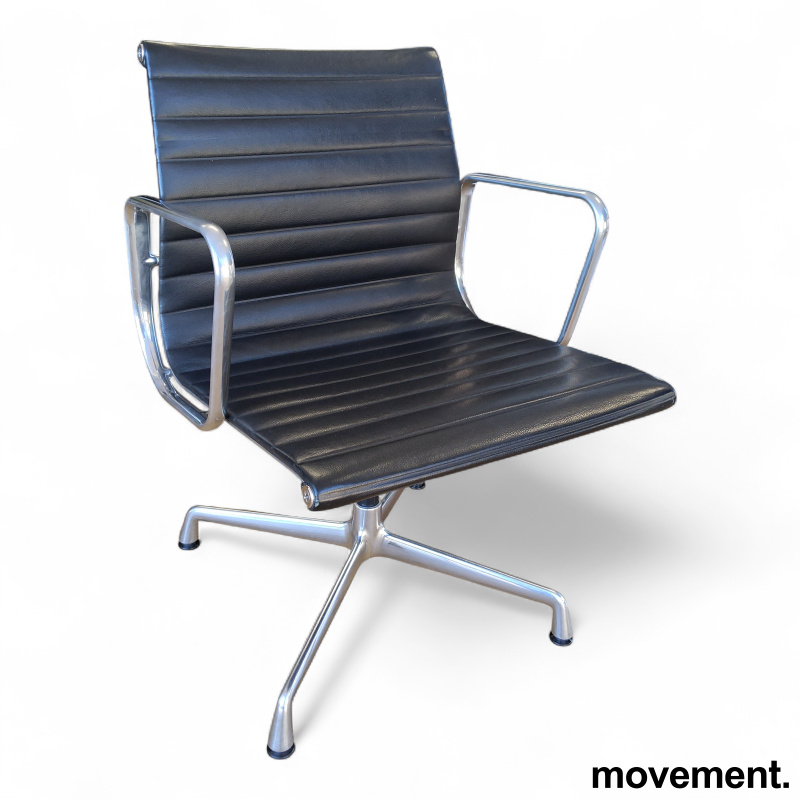 Aluminium Chair EA108 Sort skinn, - 1 / 2