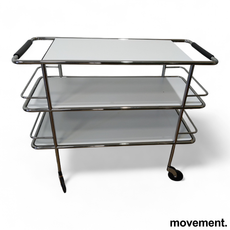 Cargo trolley Hvit laminat, krom, - 3 / 3