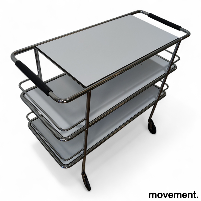 Cargo trolley Hvit laminat, krom, - 2 / 3