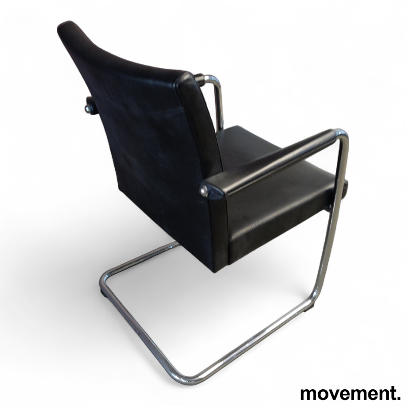 Konferansestol med armlene Sort - 2 / 2