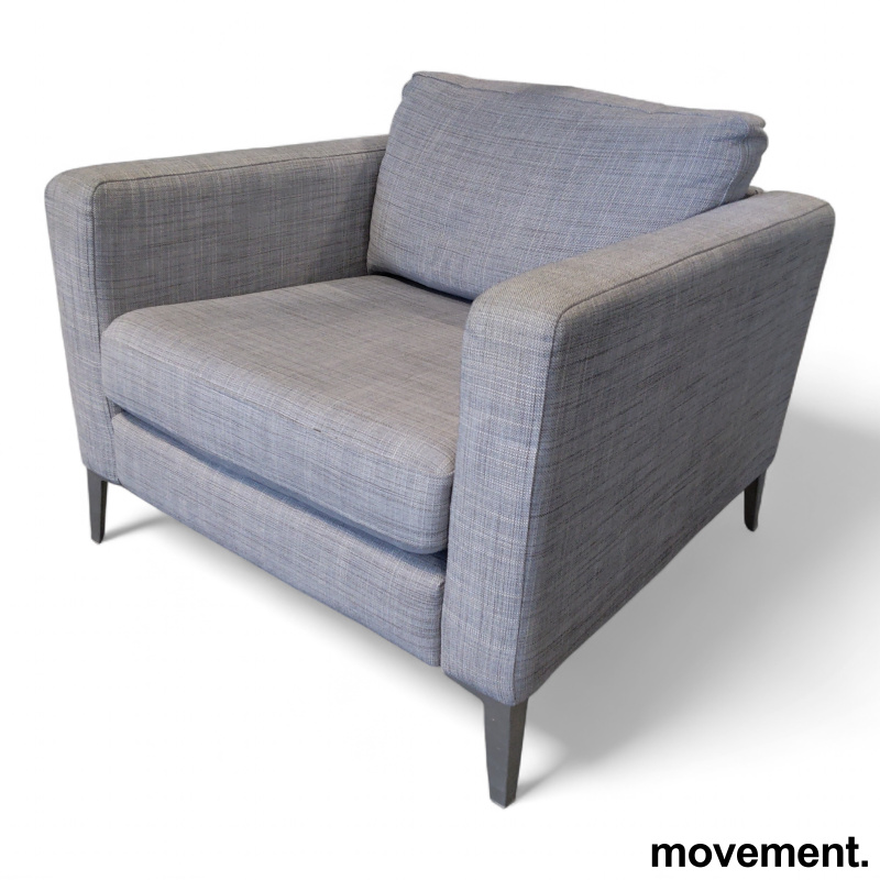 Karlstad lenestol Grått stoff, Pent - 1 / 3