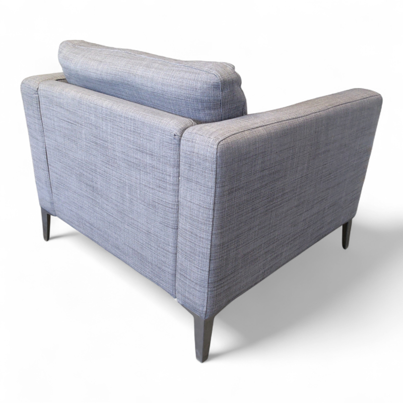 Karlstad lenestol Grått stoff, Pent