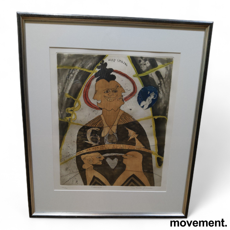 Fargelitografi  64x74 cm Ulf - 1 / 5