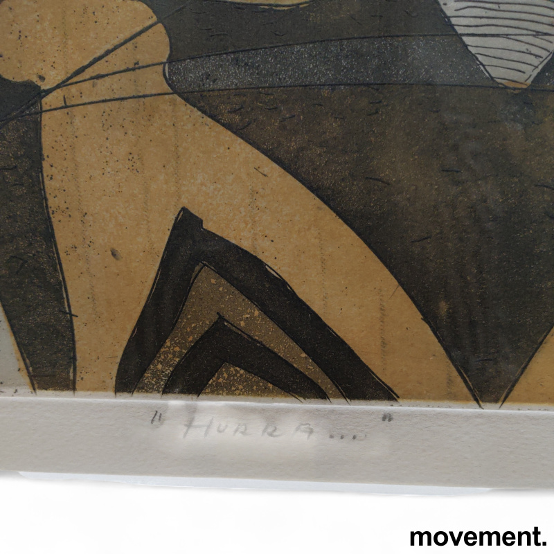 Fargelitografi  64x74 cm Ulf - 4 / 5