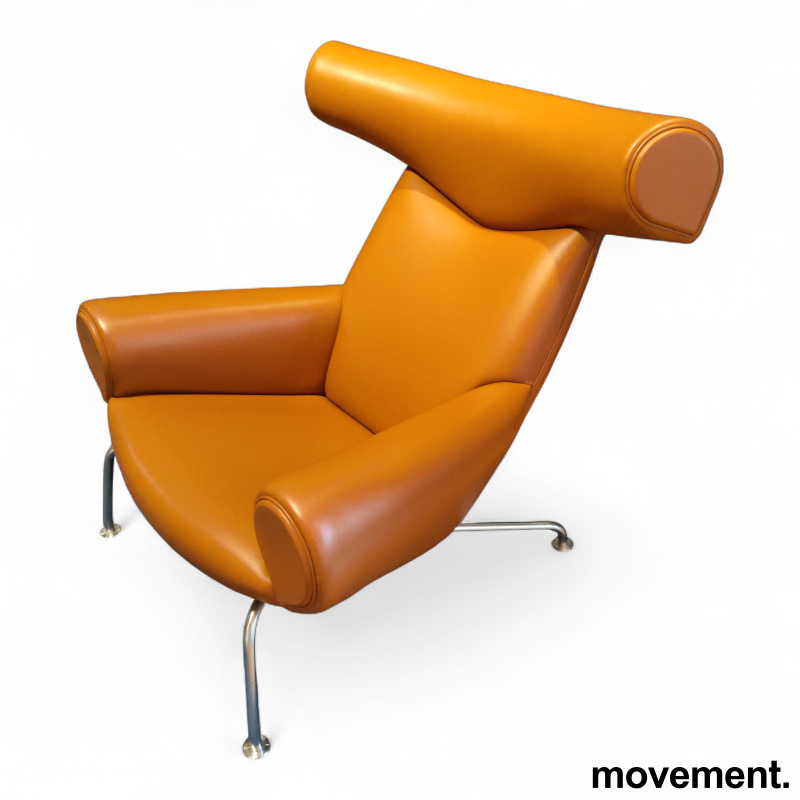 Ox chair Brunt skinn, Pent brukt - 2 / 3