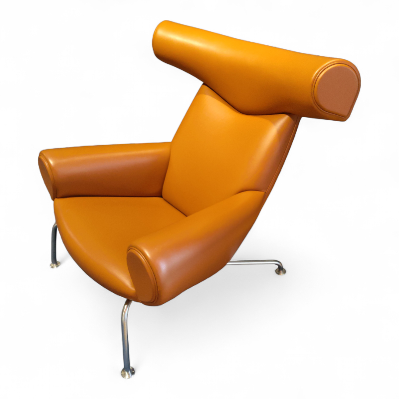 Ox chair Brunt skinn, Pent brukt