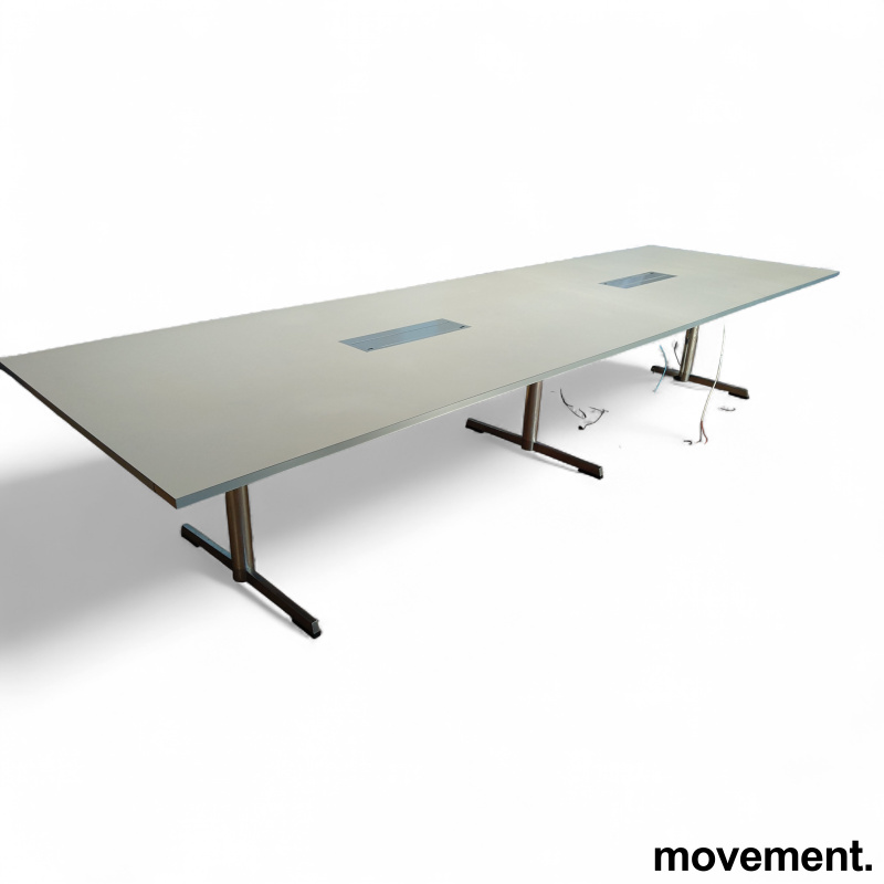 Møtebord 400x120cm Lys beige - 1 / 3