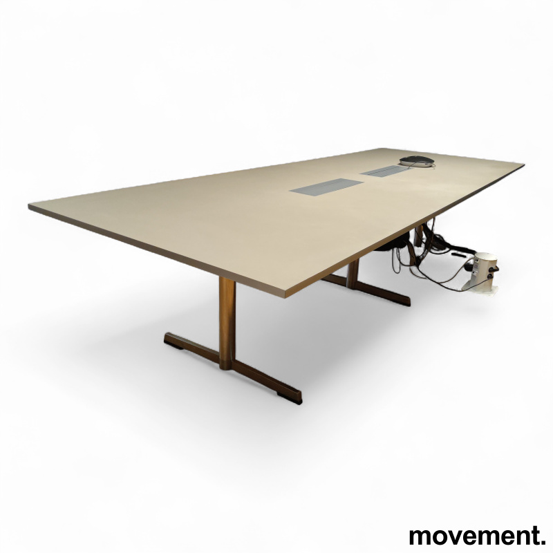 Møtebord 320x125cm Lys grå linoleum - 2 / 2