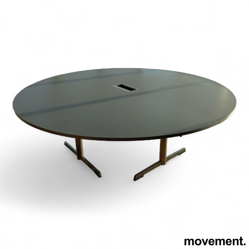 Rundt møtebord Ø=240cm Lys grå - 1 / 3