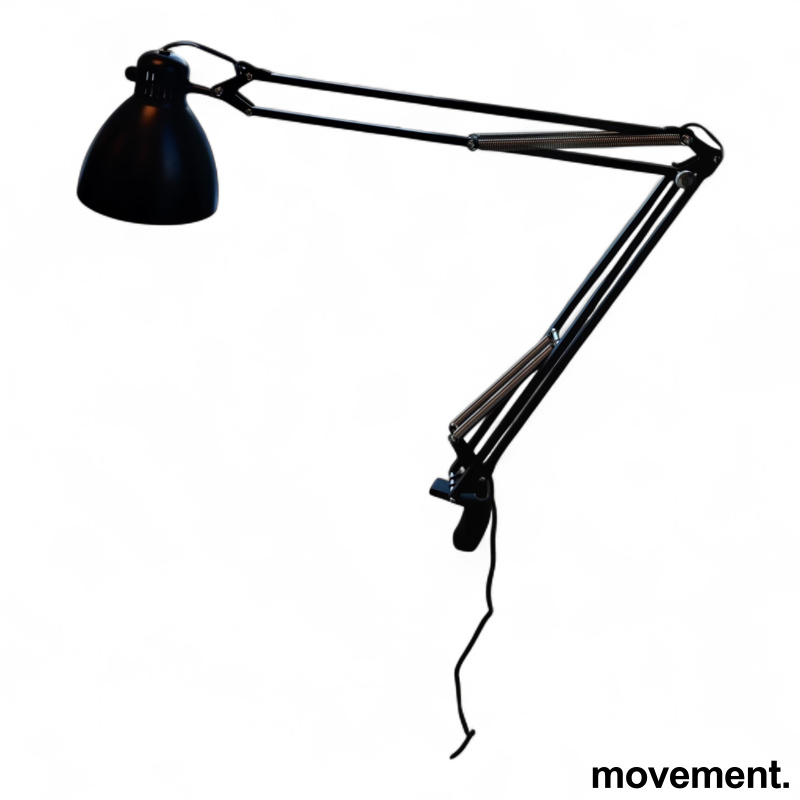 L-1 LED med bordklemme Sort, Pent - 1 / 2