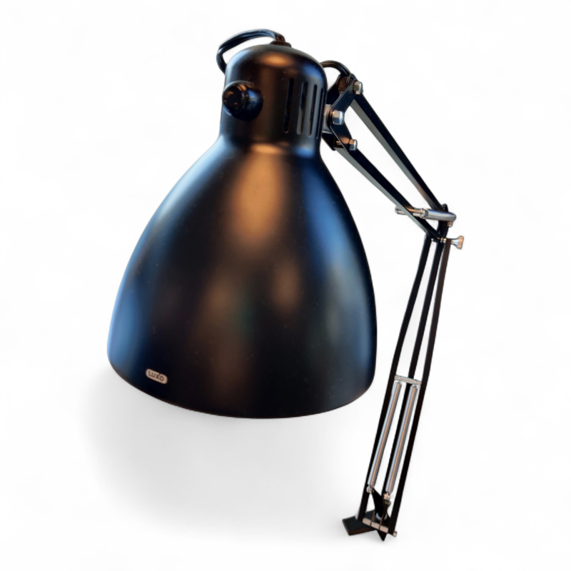 L-1 LED med bordklemme Sort, Pent