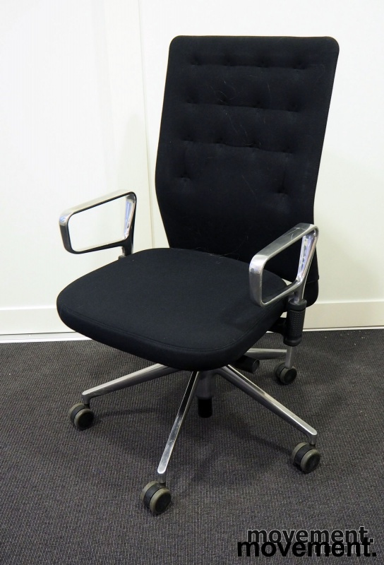 ID Trim med ringarmlene Sort stoff, - 1 / 2