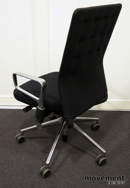 ID Trim med ringarmlene Sort stoff,